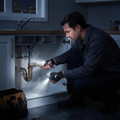 LED Flashlight Work Gloves