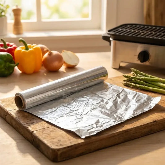 2330 aluminum foil roll heavy duty non stick thick sheet baking grilling tool (5mx300mm) - kitchen