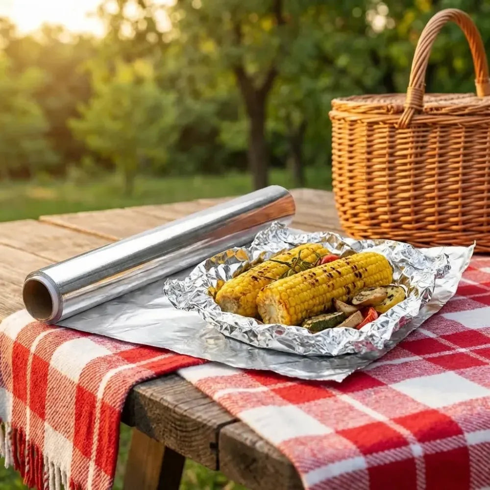 2330 aluminum foil roll heavy duty non stick thick sheet baking grilling tool (5mx300mm) - kitchen