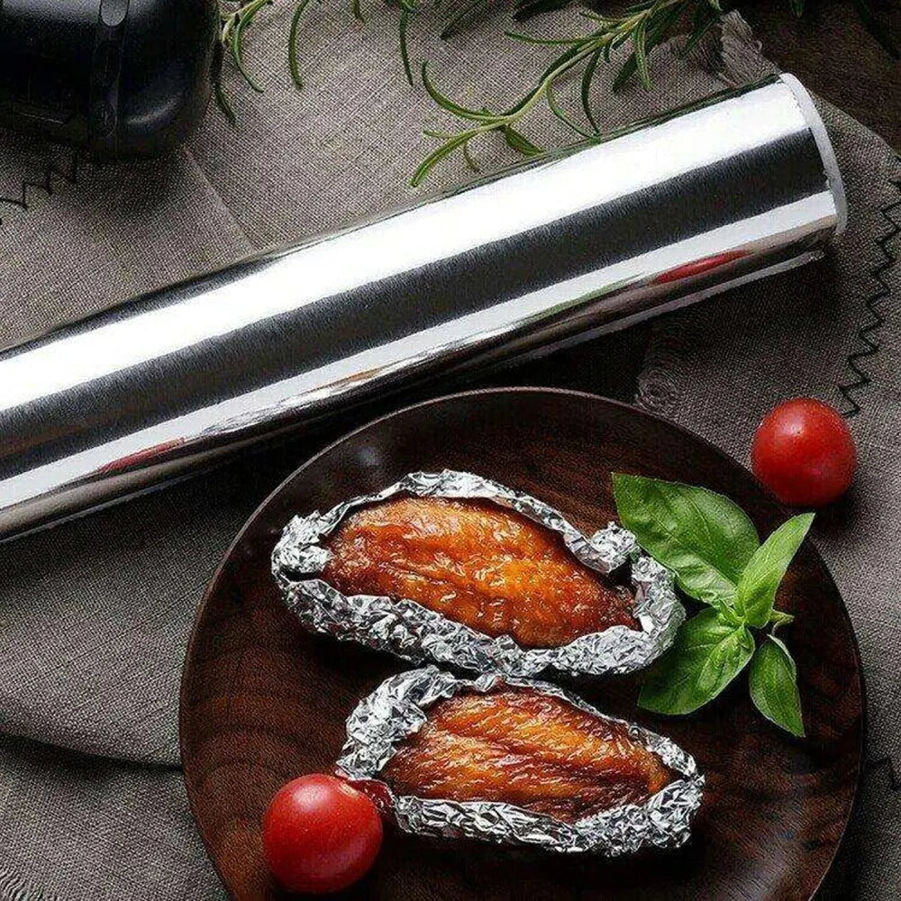 2330 aluminum foil roll heavy duty non stick thick sheet baking grilling tool (5mx300mm) - kitchen