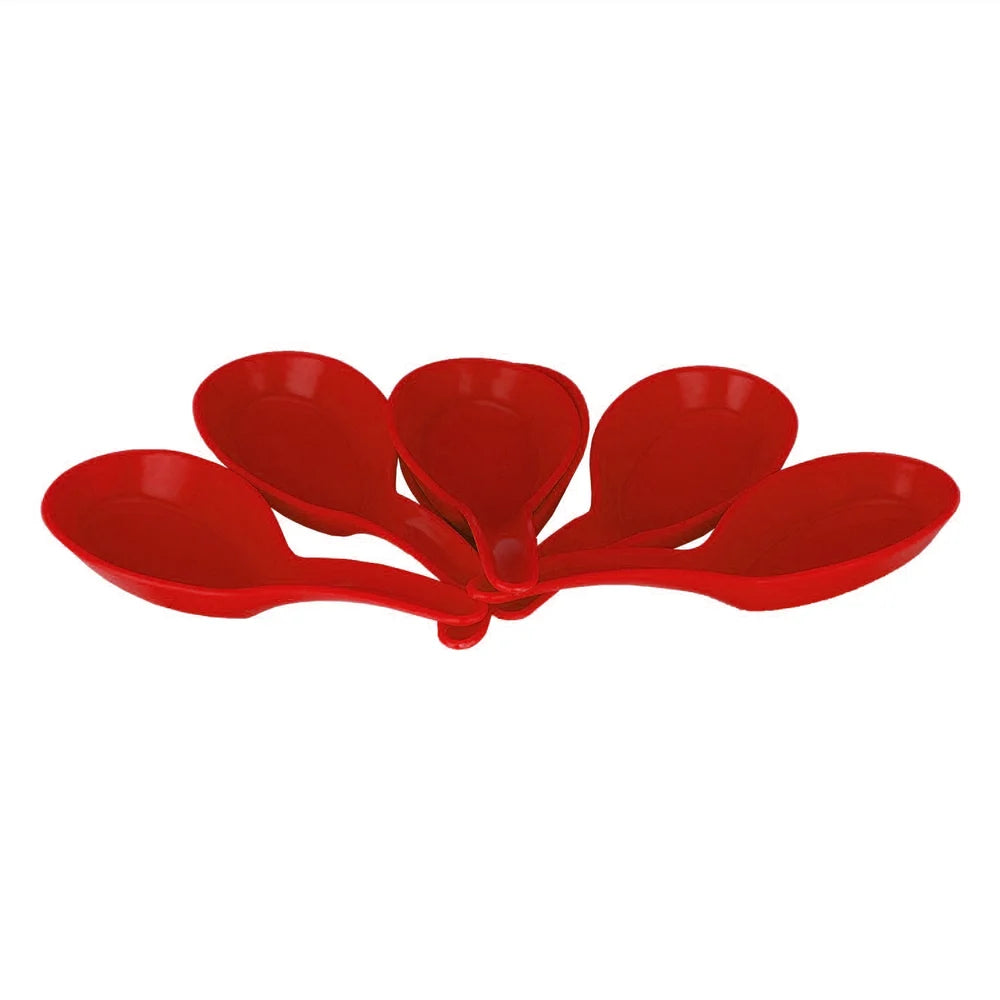 Colorful unbreakable spoon set