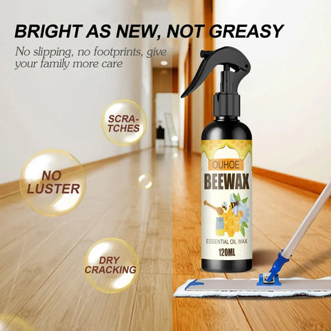 Natural micro-molecularized beeswax spray