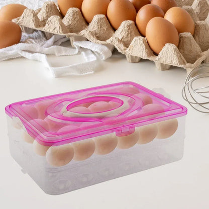24-egg stackable storage box - kitchen tool