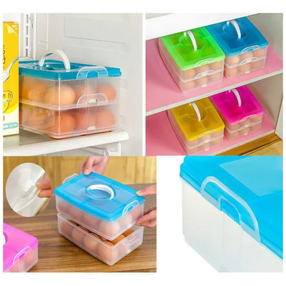 24-egg stackable storage box - kitchen tool