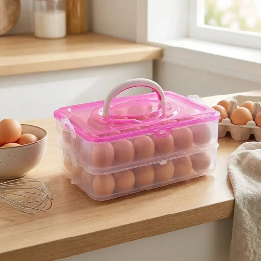 24-egg stackable storage box - kitchen tool