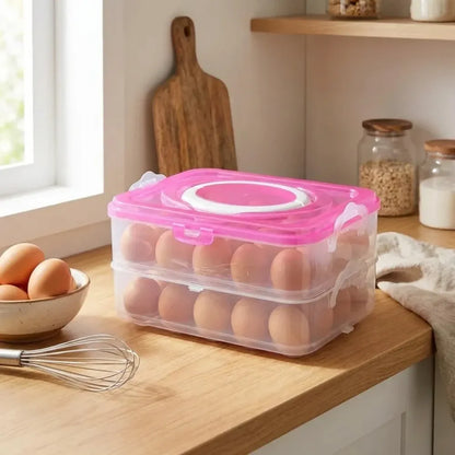 24-egg stackable storage box - kitchen tool