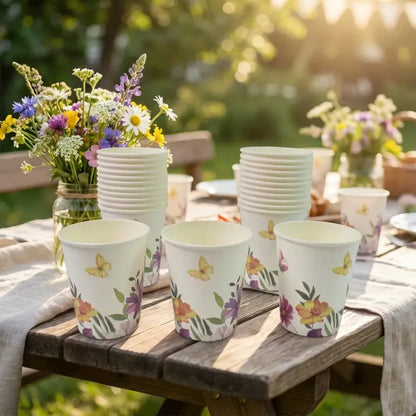 24 pcs mix design paper cups - home & kitchen