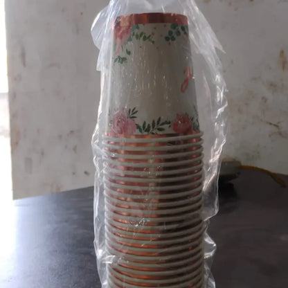24 pcs mix design paper cups - home & kitchen