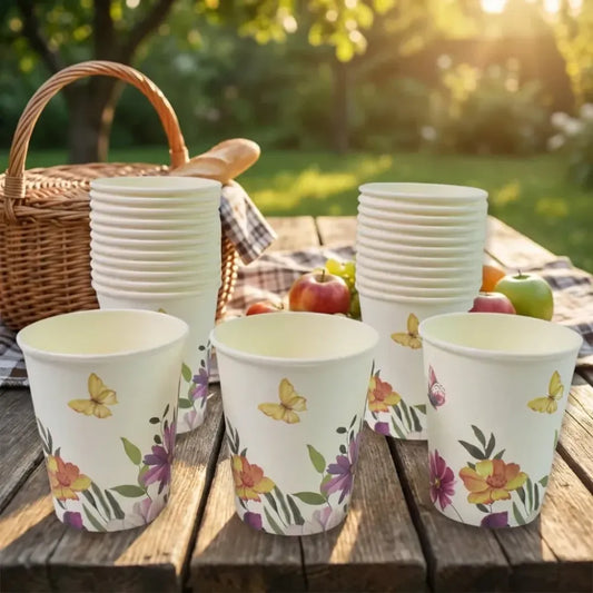24 pcs mix design paper cups - home & kitchen