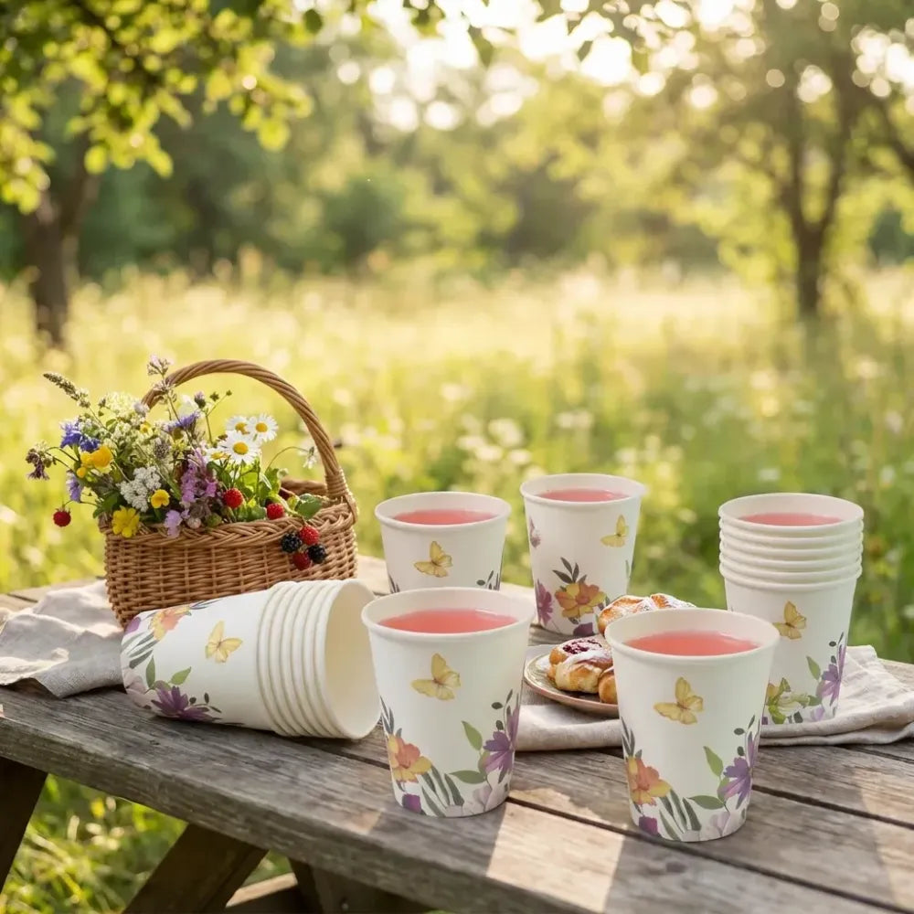 24 pcs mix design paper cups - home & kitchen