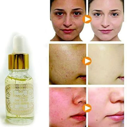24k gold face serum improves dullness reduces fine lines (30 ml)