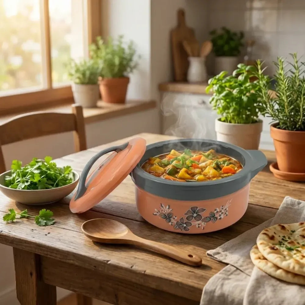 2500ml stainless steel insulated casserole - home & kitchen