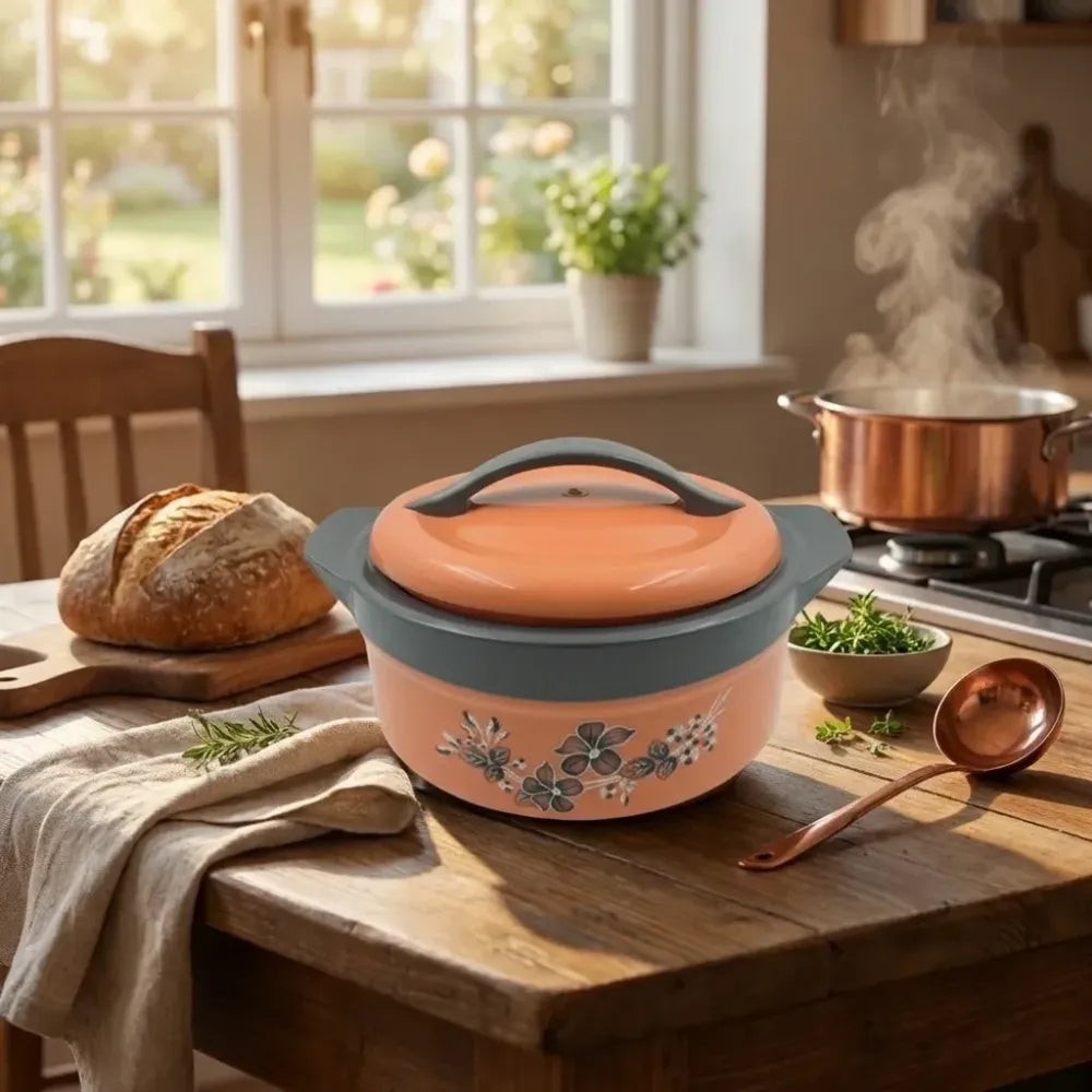 2500ml stainless steel insulated casserole - home & kitchen