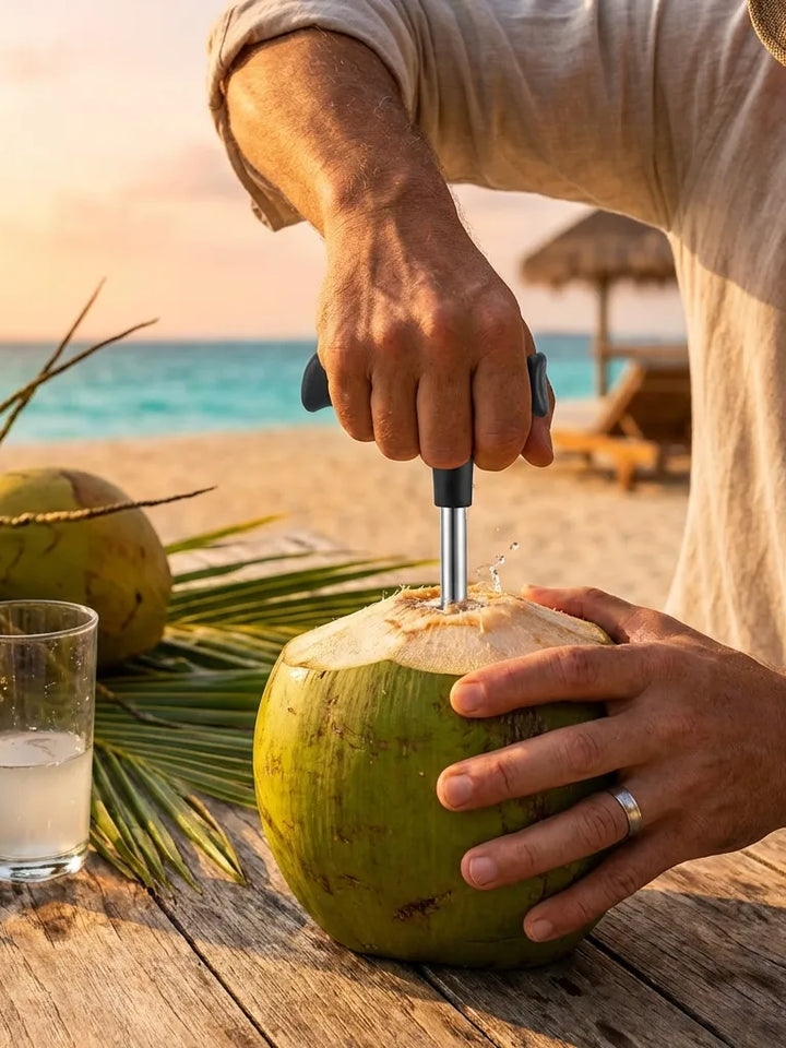 Stainless Steel Coconut Opener Tool