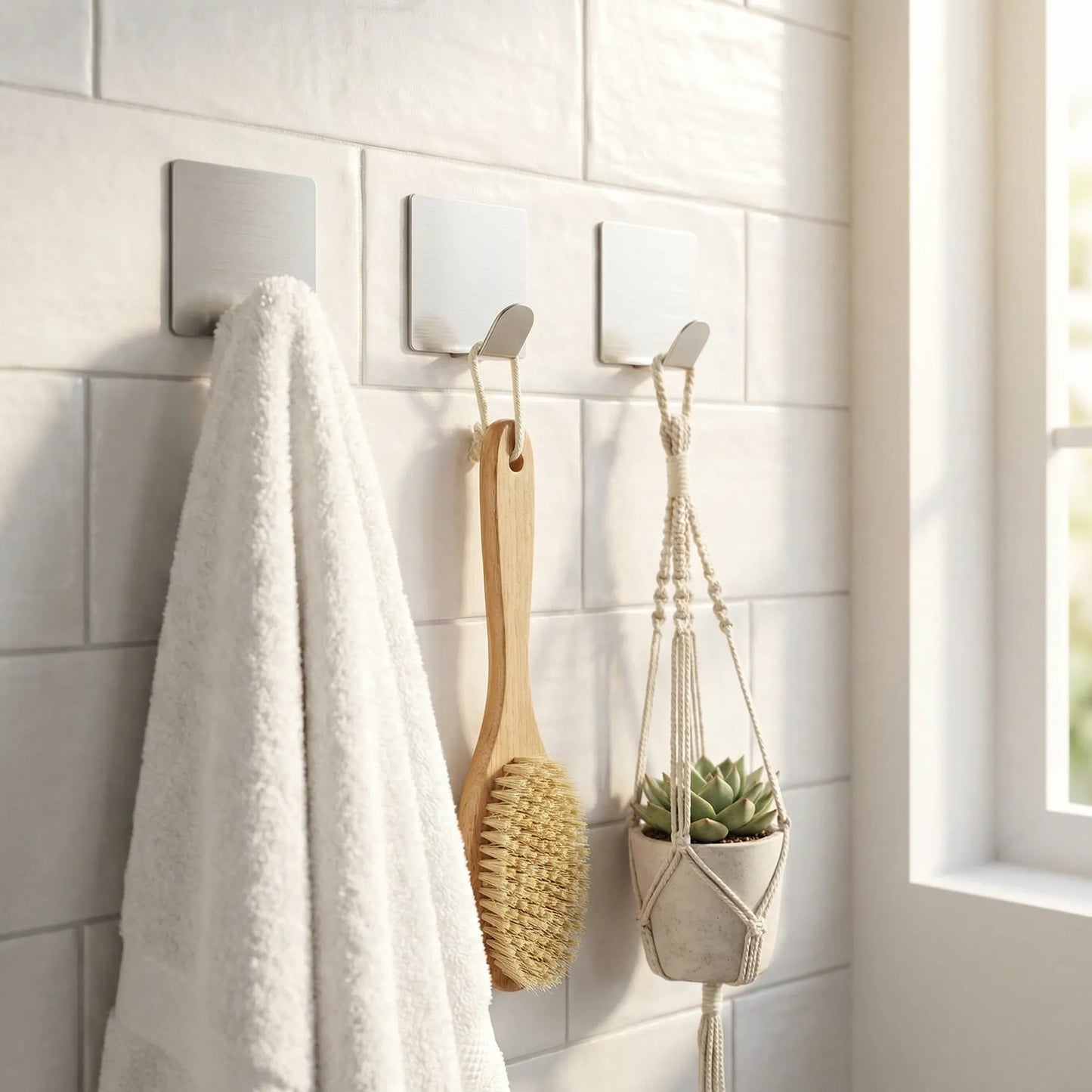 Invisible Adhesive Hooks