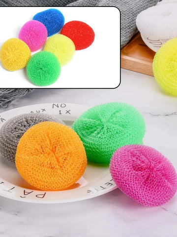2629 Plastic Scrubber Round Nylon Scrubbers (Pack Of 12)
