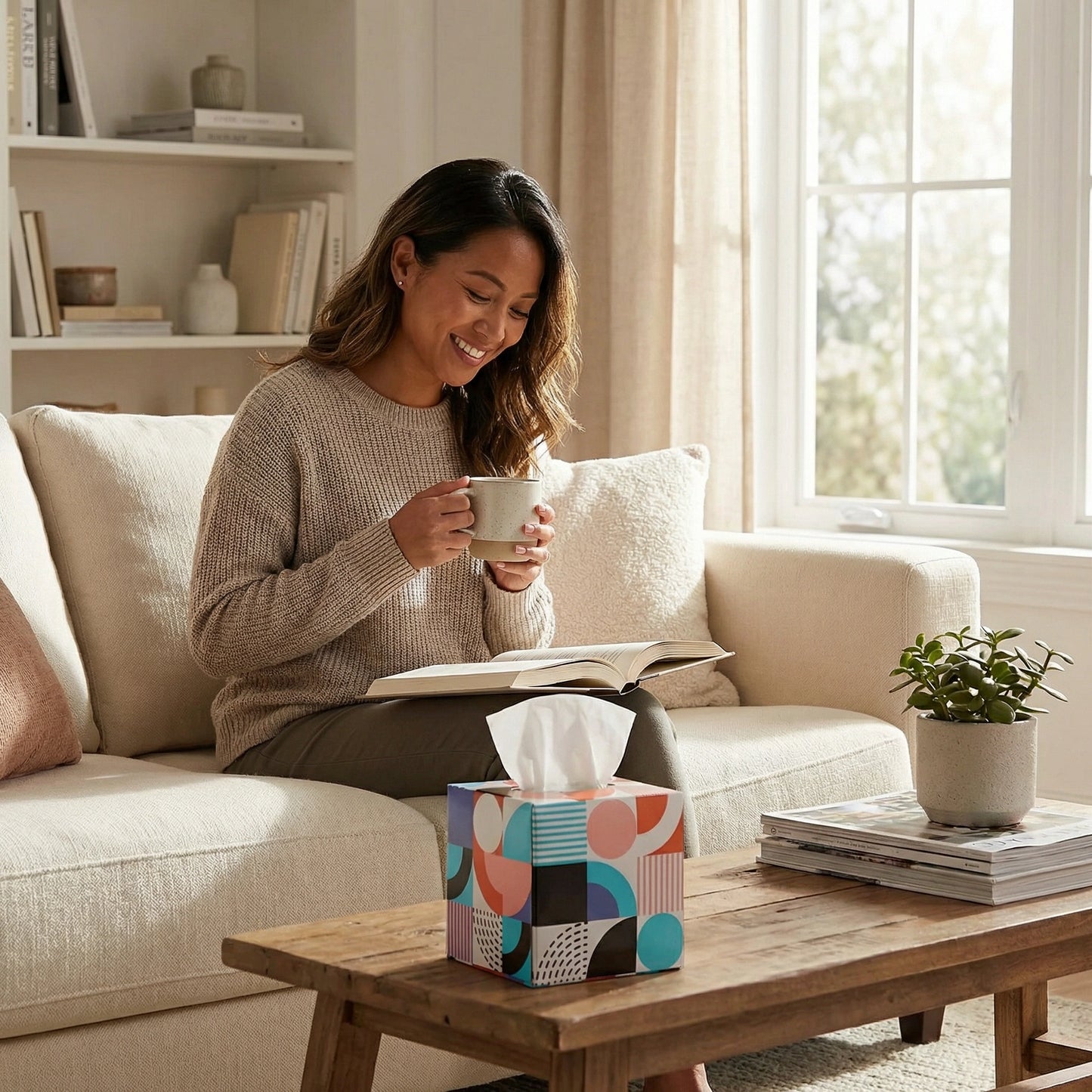 Stylish Tissue Cube Box