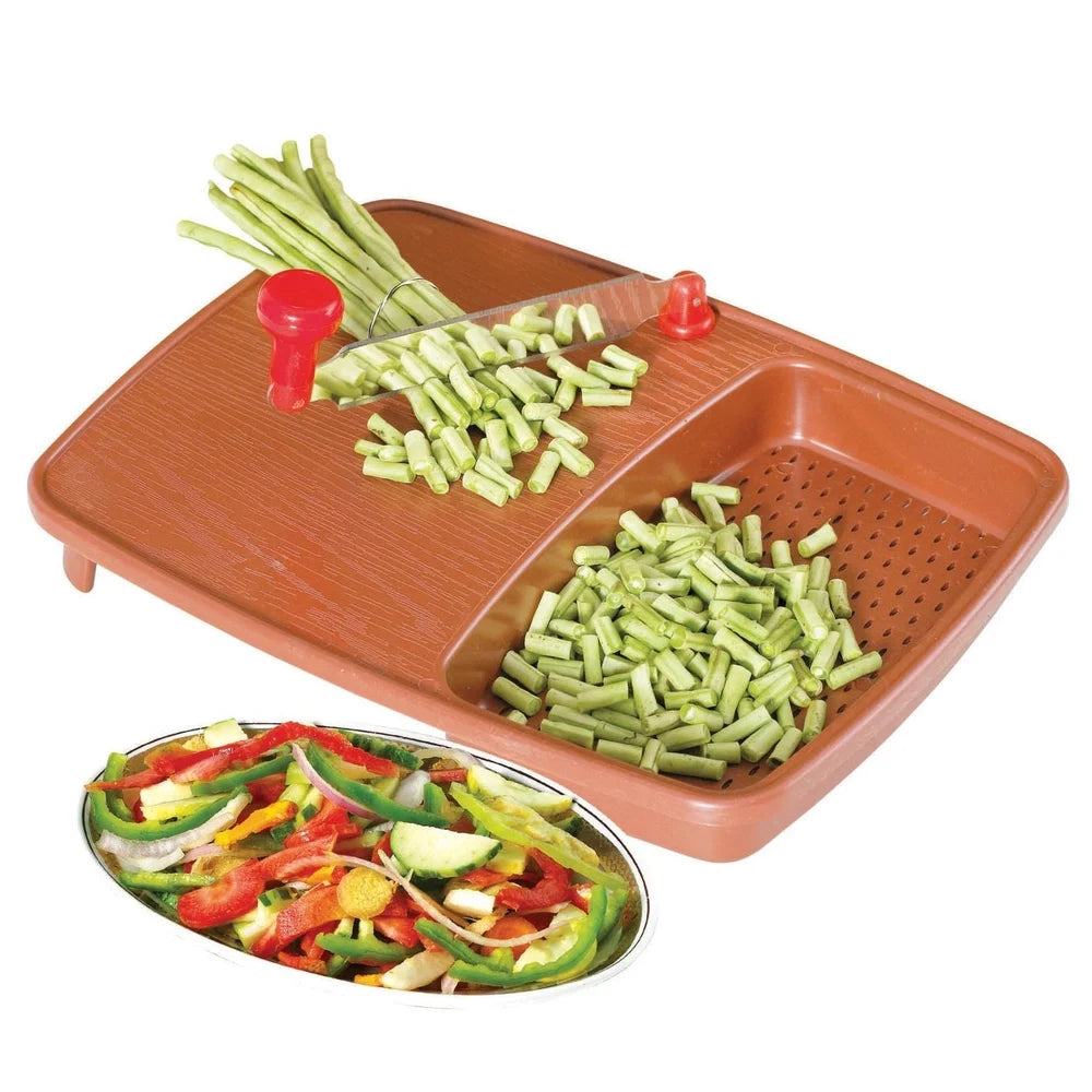 Durable plastic chopping tray