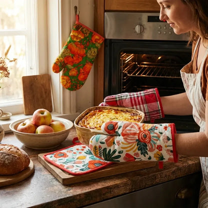 2770 professional cotton oven mitt gloves - home & kitchen