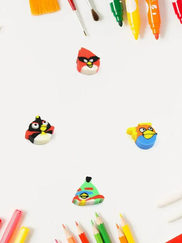 28-Piece Cute 3D Eraser Set