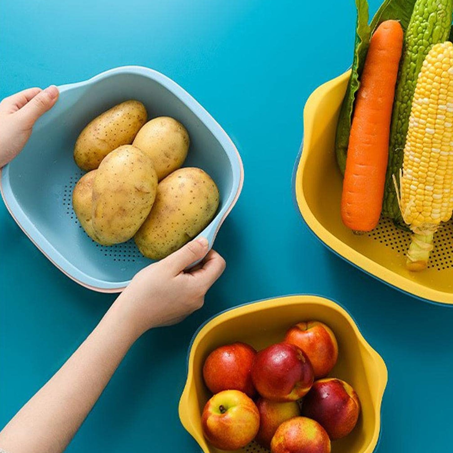 Multipurpose Kitchen Strainer Bowl