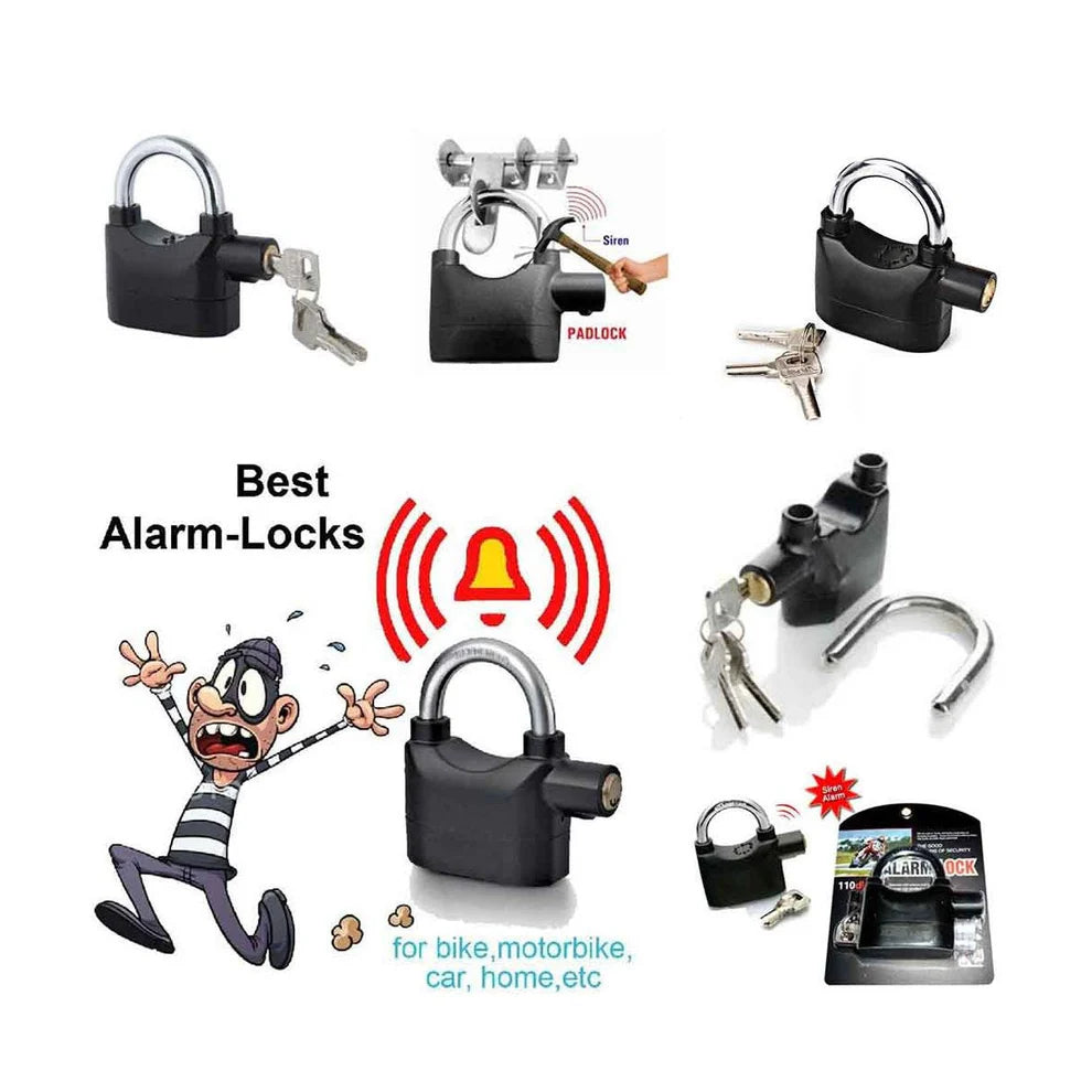 High-security alarm lock
