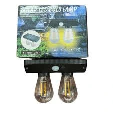 Solar-powered double led lamp