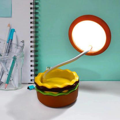 Burger-Shaped LED Desk Lamp