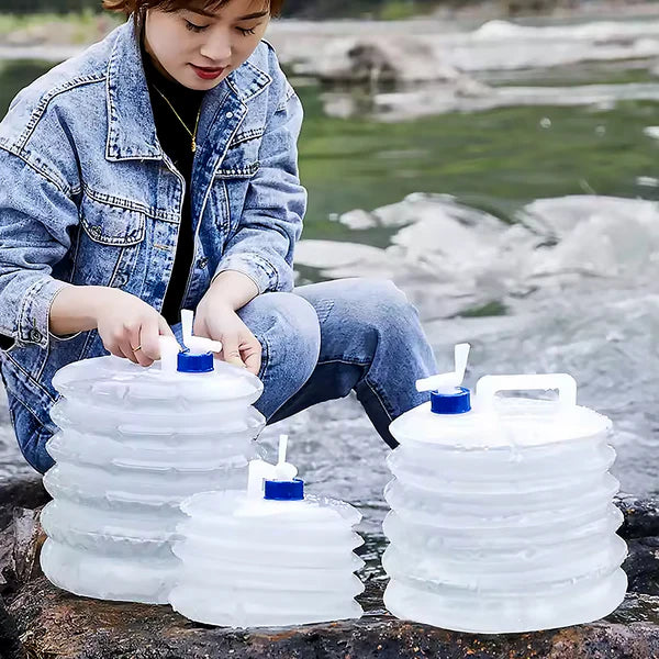 Collapsible Outdoor Water Container with Tap – 5L/10L