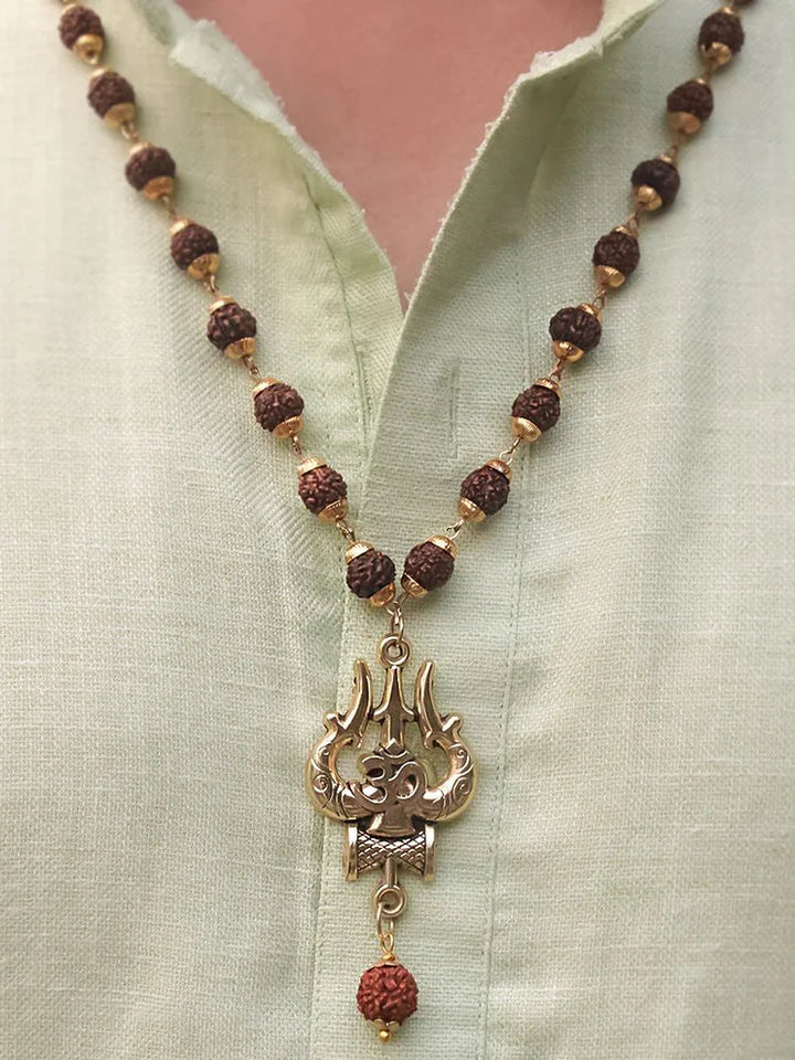 Rudraksha OM Trishool Mala