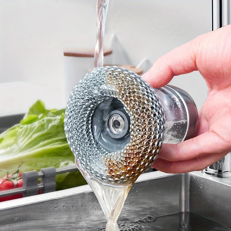 Palm-sized dish scrub brush