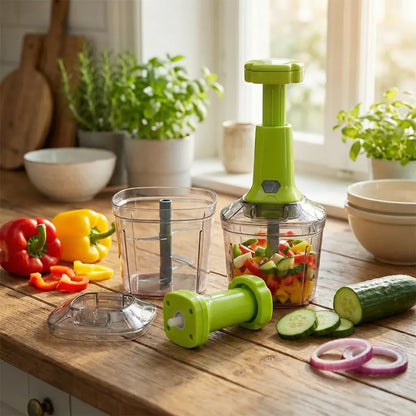 2in1 press vegetable choppers for kitchen (1100 ml) - tool