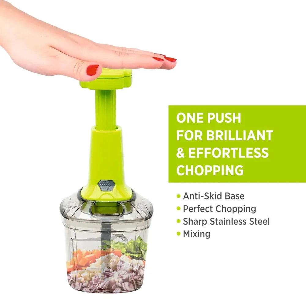 2in1 press vegetable choppers for kitchen (1100 ml) - tool