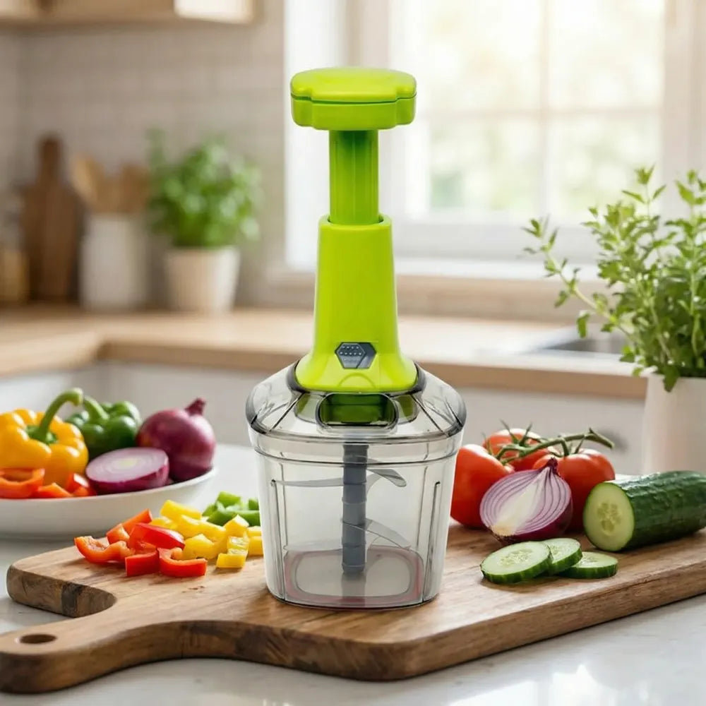 2in1 press vegetable choppers for kitchen (1100 ml) - tool