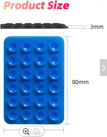 Suction phone case mount