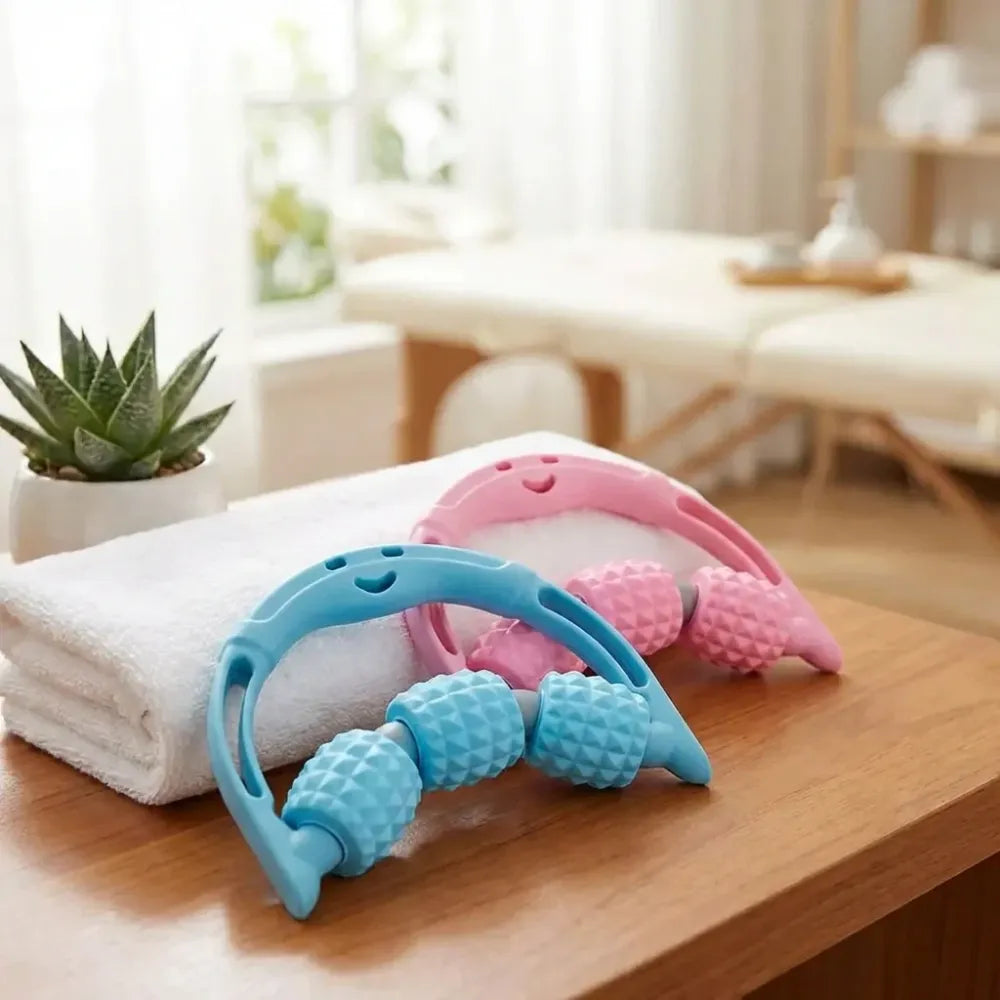 3 ball massage roller – handheld body massager tool