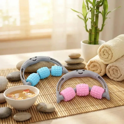 3 ball massage roller – handheld body massager tool