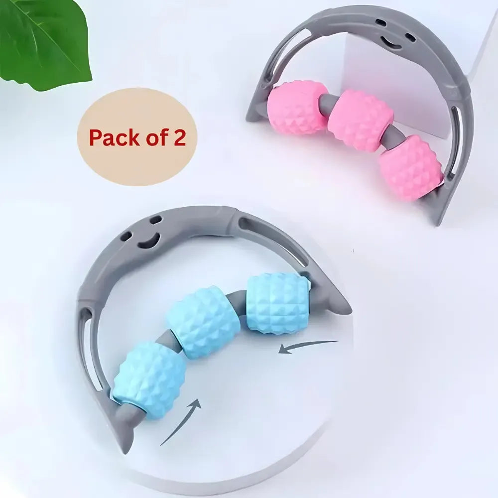 3 ball massage roller – handheld body massager tool