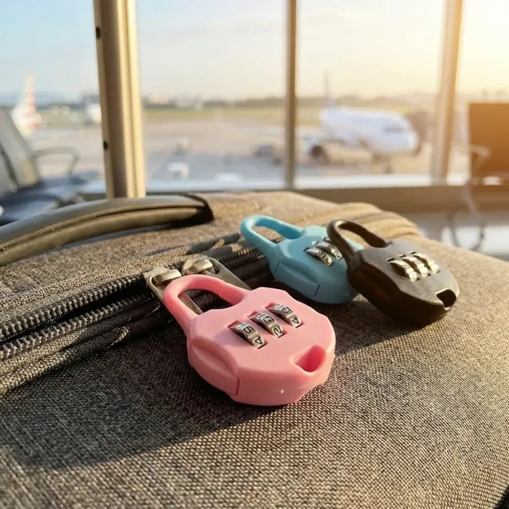 3-digit zipper security lock - home improvement