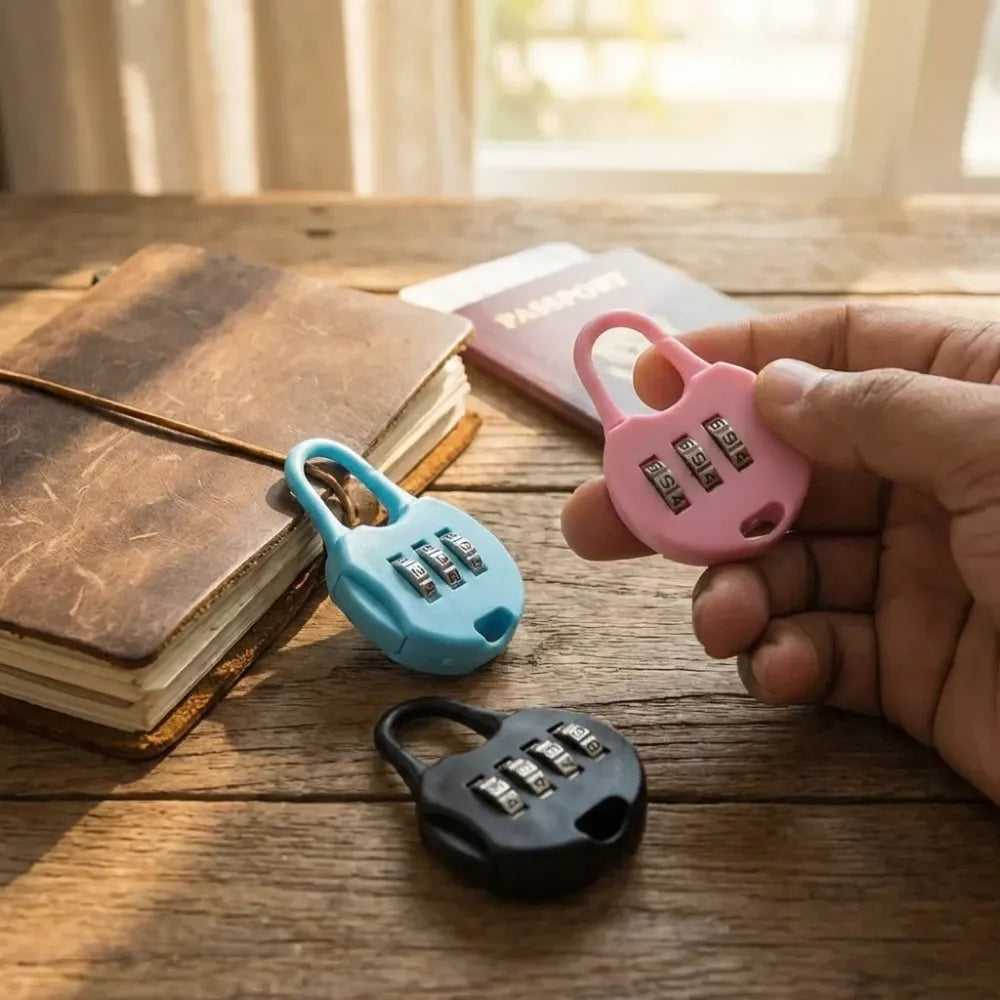 3-digit zipper security lock - home improvement