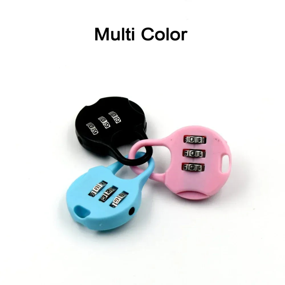 3-digit zipper security lock