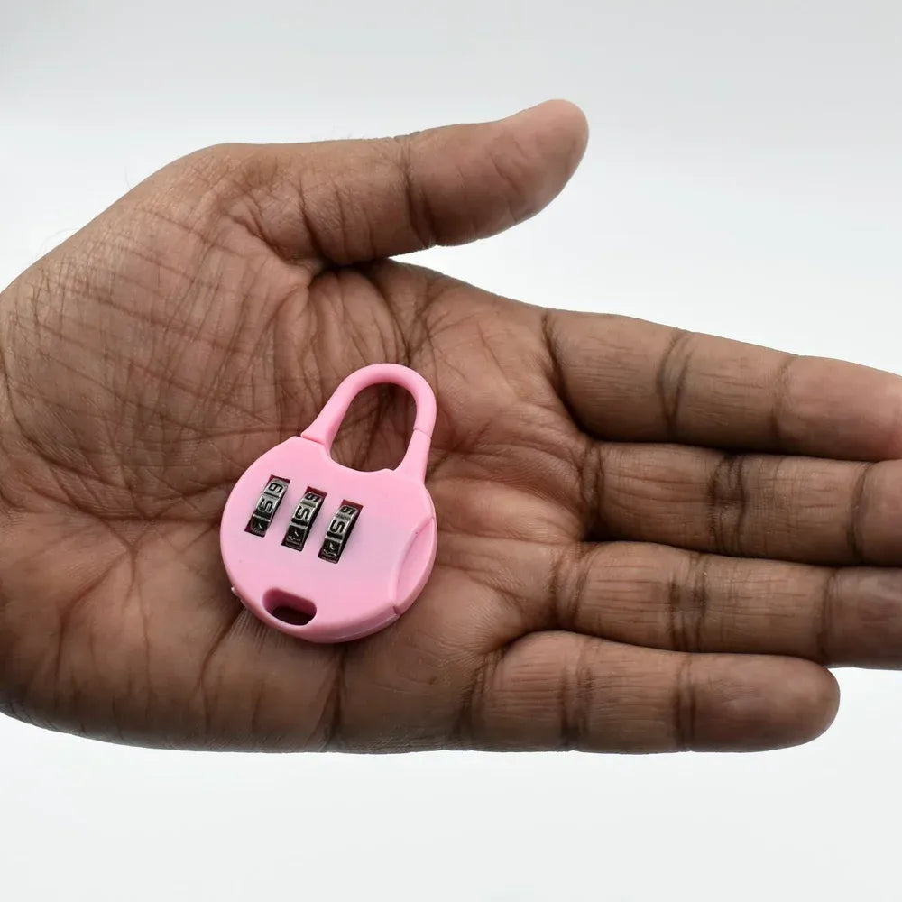 3-digit zipper security lock