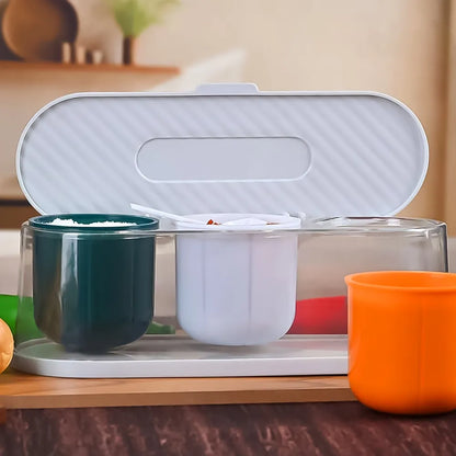3-grid spice storage box - home & kitchen