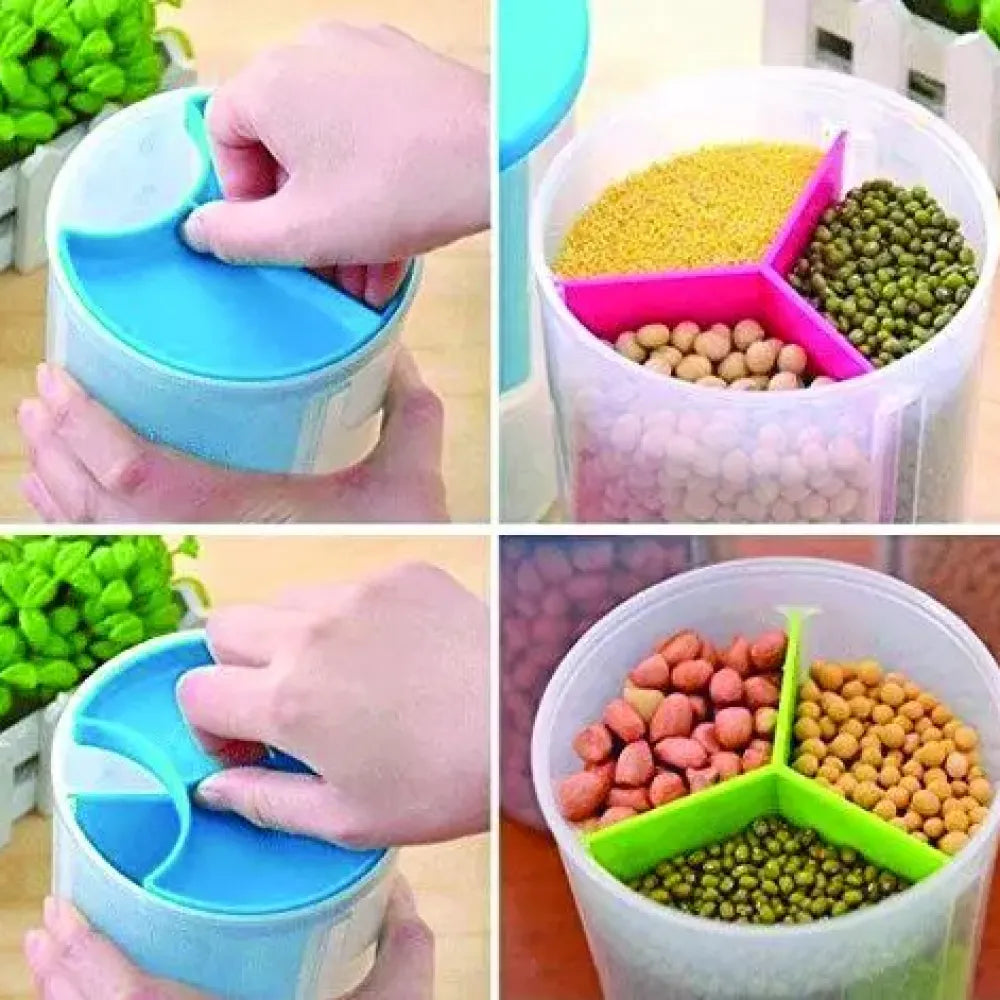 3-in-1 airtight storage container