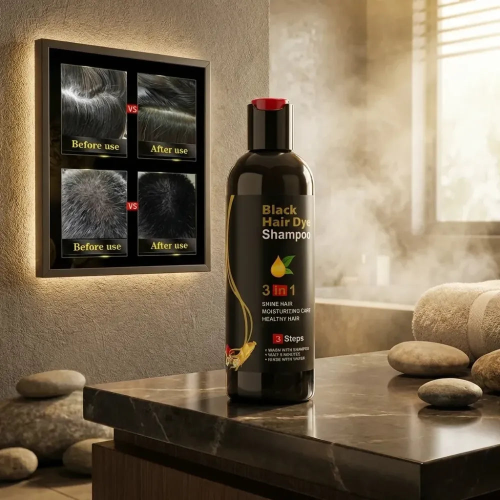 3 in 1- black hair shampoo 100ml (pack of 2)