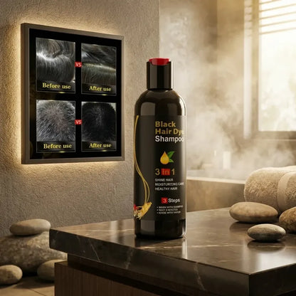 3 in 1- black hair shampoo 100ml (pack of 2)