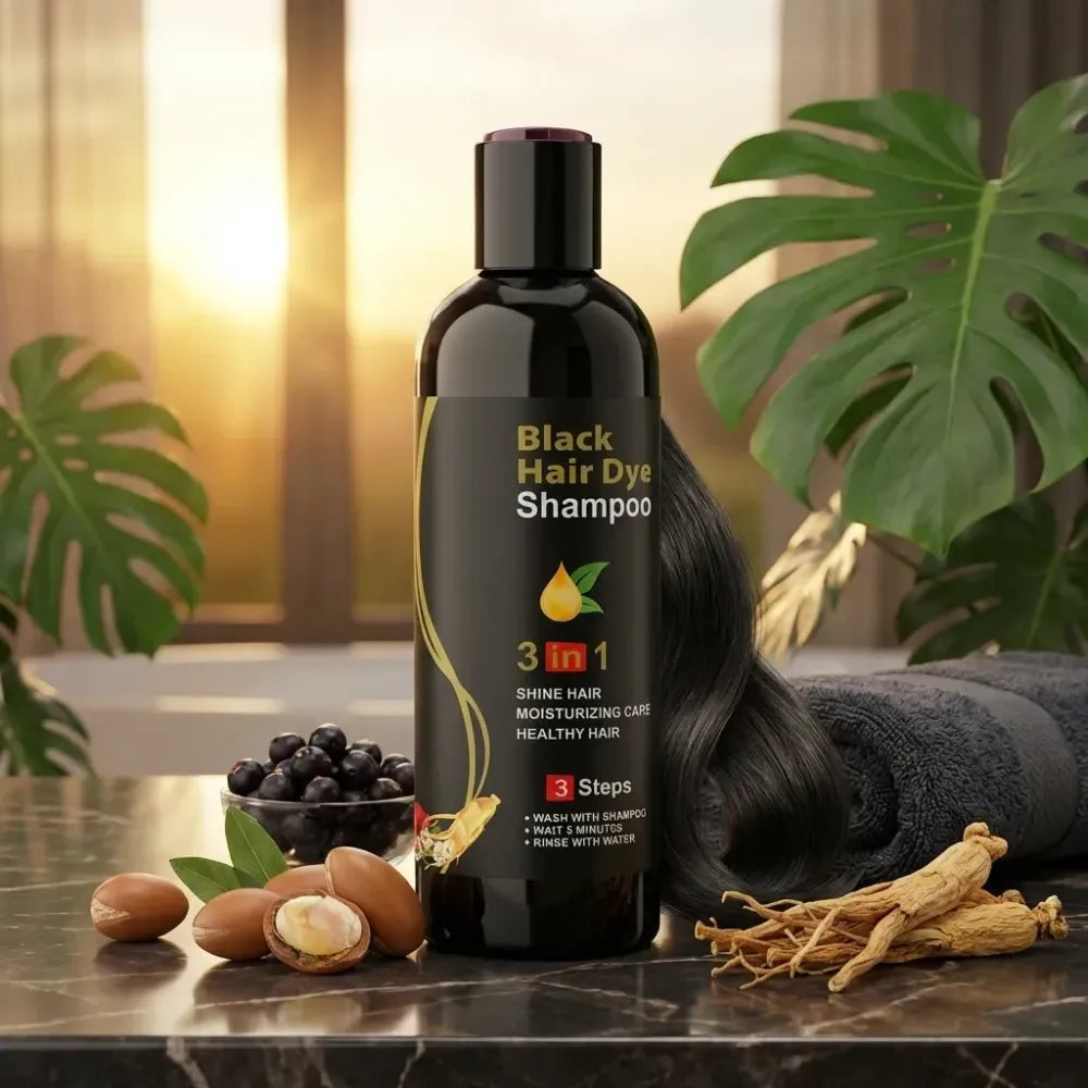 3 in 1- black hair shampoo 100ml (pack of 2)