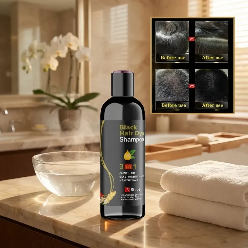 3 in 1- black hair shampoo 100ml (pack of 2)