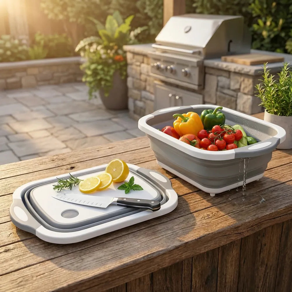 3-in-1 collapsible kitchen helper - tool