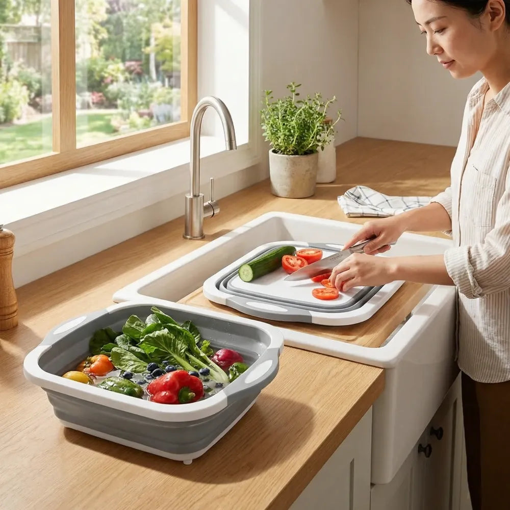 3-in-1 collapsible kitchen helper - tool
